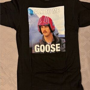 Black Graphic Tee/ Talk to me Goose! TOP GUN!